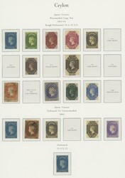 Ceylon. 1857-1935 mint and used collection on album leaves, with good ...