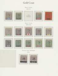 Gold Coast. 1884-1935 mint collection, including 1884-91 set, 1889-94 ...