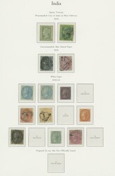 India. 1854-1932 mint and used collection, with good early range, ...