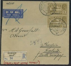 Kuwait. 1923-1948 mint and used collection on album leaves, including ...
