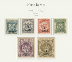 North Borneo. 1897-1931 mint collection on album leaves, including ...