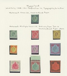 Nyasaland. 1897-1904 mint selection, including 1897-1900 set to £1 ...