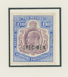 Nyasaland. 1908-11 mint selection, noting set to 1/- in blocks of ...