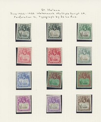 St. Helena. 1922-37 set mint (including two each of ½d., 1½d. and ...