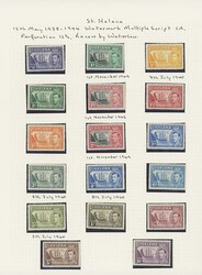 St. Helena. 1912-1971 mint selection on album leaves, comprising ...