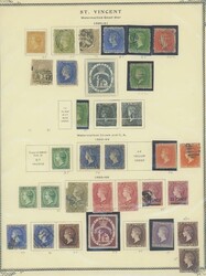 St. Vincent. Mint and used collection (300+) on pages, issues to 1970 ...