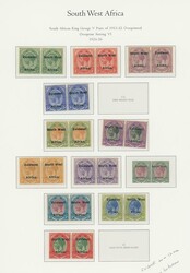 South West Africa. 1923-1935 mint collection on album leaves, ...
