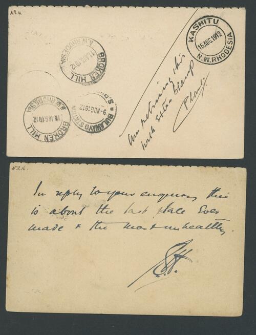 Image 1 for lot number 1294 for Spink 25026 - Stamps and Covers of Africa Featuring the 'Protea' Collection of South Africa