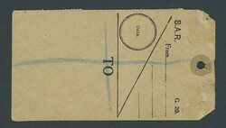 Bechuanaland. Covers and Cancellations . Parcel Labels. 1921 (19 Nov ...