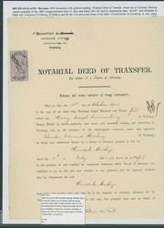 Bechuanaland. Revenue Stamps and Documents. A group of Revenue ...