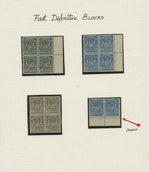 Rhodesia. 1892-1909 mint collection written up on album pages ...