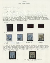 Rhodesia. 1892 Provisional. ½d. to 8d. group of nine (9) including a ...