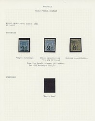 Rhodesia. 1892 Provisional. ½d. to 8d. group of nine (9) including a ...
