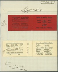 South Africa. 1913-24 King's Head Issue. Booklets. Archival page ...