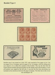 South Africa. 1913-24 King's Head Issue. Booklets. 1921 (25 Jan.) ...