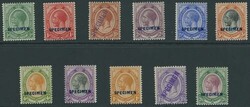 South Africa. 1913-24 King's Head Issue. ½d. to £1 set of fourteen, ...