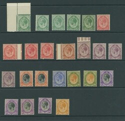 South Africa. 1913-24 King's Head Issue. A mint group on Hagner pages ...