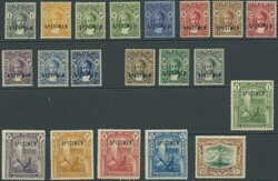 Zanzibar. 1896-1944 group of sets overprinted or perforated ...