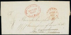 Great Britain. Postal History. 1827 (19 June), entire letter to ...