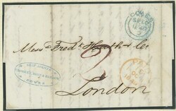 Great Britain. Postal History. 1838-49, Isle of Wight Ship Letters, ...