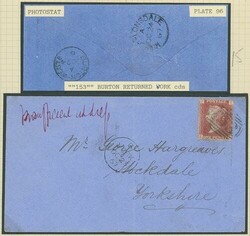 Great Britain. Postal History. 1840-1952 "instructional marks" ...