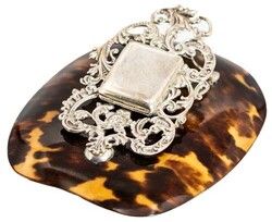 Stamp Box. 1893 Silver hallmarked stamp box incorporated in an ...