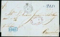 Crowned Circle Handstamps. Brazil. 1851 (14 Mar.) entire letter to ...
