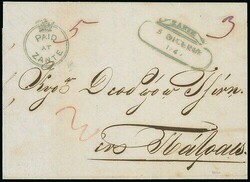 Crowned Circle Handstamps. Ionian Islands. 1849 (5 Dec.) entire ...