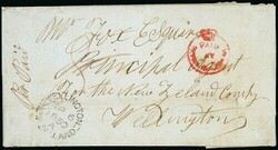 Crowned Circle Handstamps. New Zealand. 1850 (2 Sep) entire letter ...