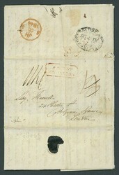 Crowned Circle Handstamps. New Zealand. 1844 (16 May) entire letter ...