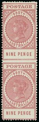Australian Colonies. South Australia. 1906-12 thick "postage", 9d. ...
