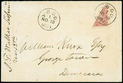 British Guiana. 1861 (12 Nov.) envelope from Arabian Coast to ...