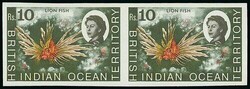 British Indian Ocean Territory. 1968-70 Marine Life 10r. Lionfish ...