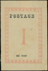 Madagascar. British Consular Mail. 1886 "postage" 29½mm. long. No ...