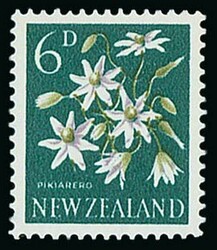 New Zealand. 1960-66 6d. lilac, green and deep bluish green block of ...