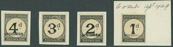 Northern Rhodesia. Postage Dues. 1929-52 1d. to 4d. set of four, the ...