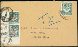 Northern Rhodesia. Postage Dues. 1953 Mkushi Provisional Issue. 1953 ...