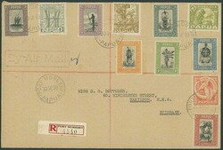 Papua. Covers and Cancellations. 1932-39 envelopes (5) all bearing ...