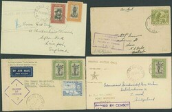Papua. Covers and Cancellations. 1939-41 envelopes (4) bearing 1932 ...