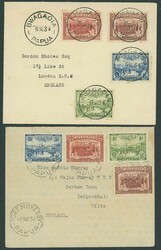 Papua. Covers and Cancellations. 1934-39 envelopes (21, fifteen ...