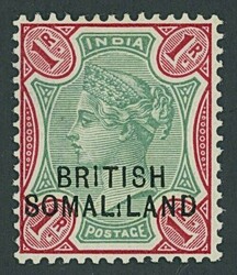 Somaliland. 1903 (Sept.-Nov.) overprint at foot on QV 12a. purple on ...
