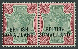Somaliland. 1903 (Sept.-Nov.) overprint at foot on QV 12a. purple on ...