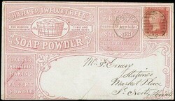 Great Britain. 1854-57. 1d. IF perf. 14 single tied by London "e/12" ...