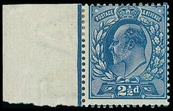 Great Britain. King Edward VII Issues. De La Rue. 2½d. colour trials ...