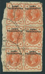 Great Britain. Telegraphs. Army Telegraphs. Overprinted for use in ...