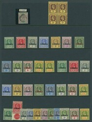 Leeward Islands. 1890-1922 mint group comprising 1897 Jubilee ½d. ...