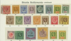 Malaya. Straits Settlements. 1867-1937 mint collection on album pages ...