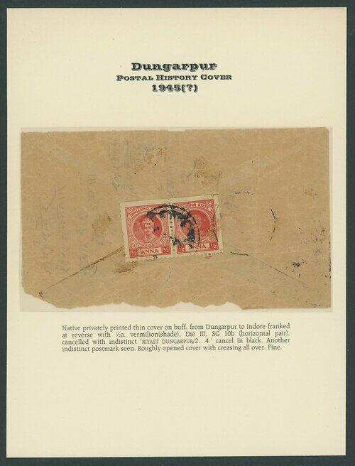 Image 2 for lot number 3467 for Spink 25032 - Stamps and Covers of British Asia featuring the 'Imperial' Collection of Indian Telegraphs and Revenues