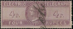 India. Telegraphs. 1860 Electric Telegraph. Issued Stamps. 4r. ...