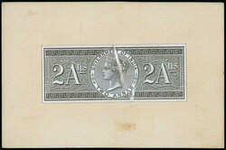 India. Special Adhesive. 1868 Issue. Die Proofs. 2a. and 4a. die ...